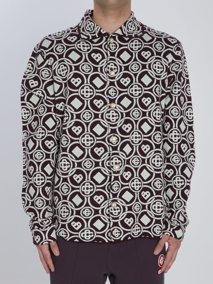 Casablanca Monogram-patterned overshirt
