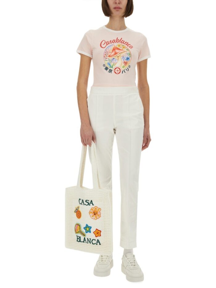 CASABLANCA "MUSHROOM EMBLEM" T-SHIRT