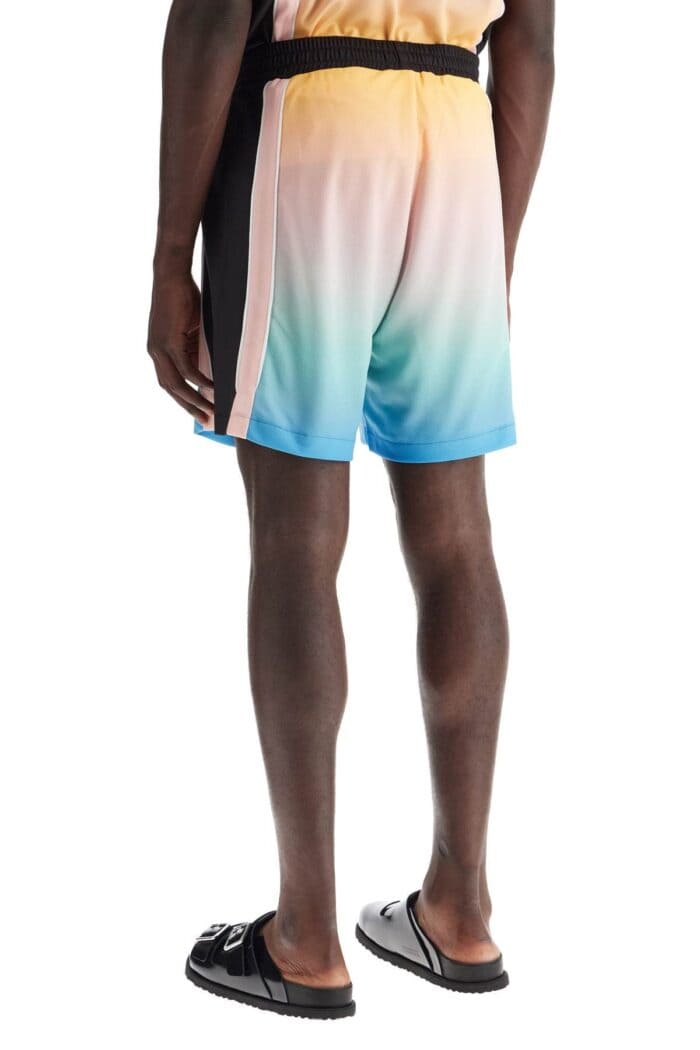 CASABLANCA Pastel Gradient Football Bermuda Shorts