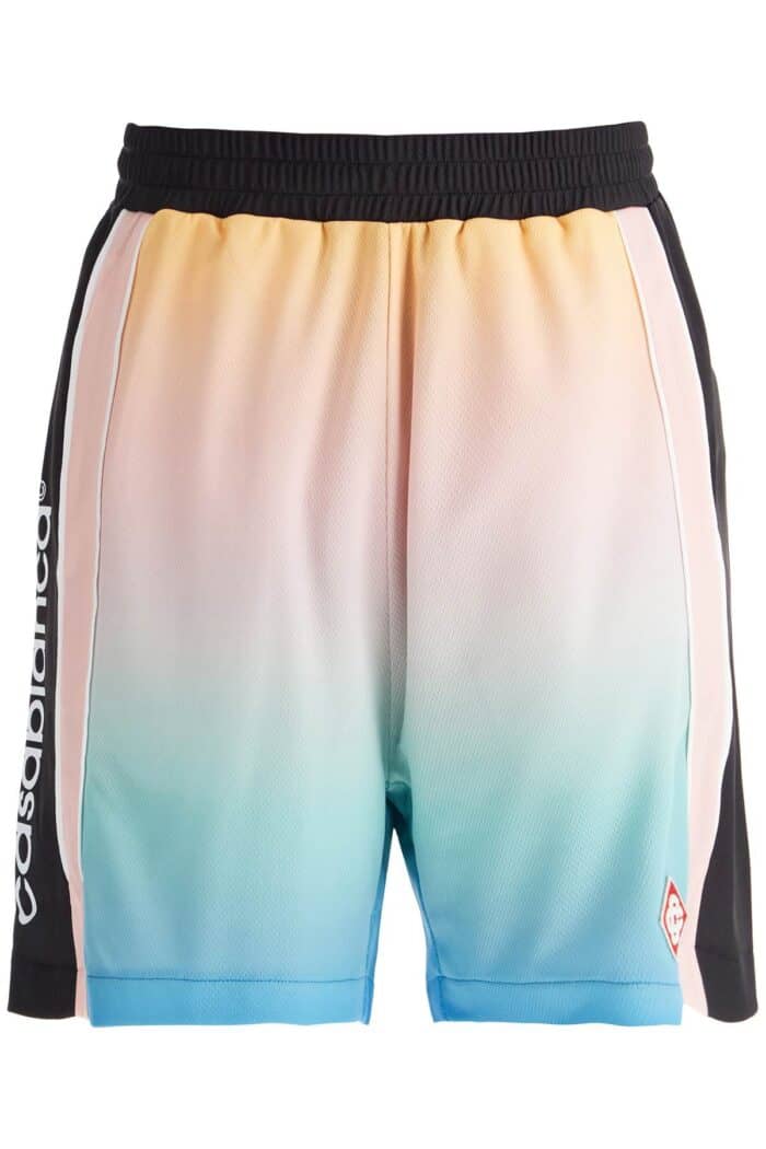 CASABLANCA Pastel Gradient Football Bermuda Shorts