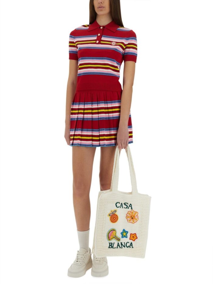 CASABLANCA PLEATED SKIRT.