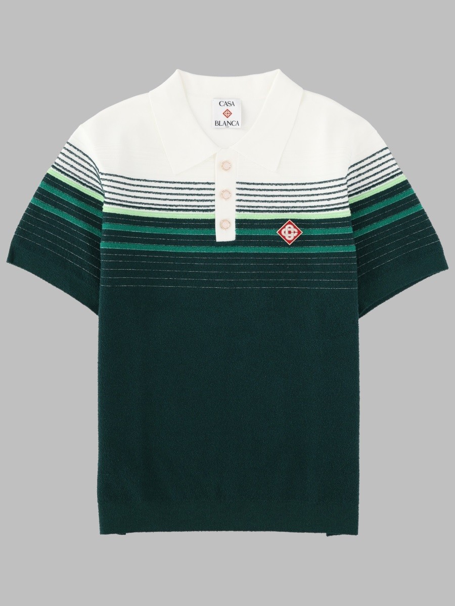 CASABLANCA POLO A RIGHE BOUCLÉ