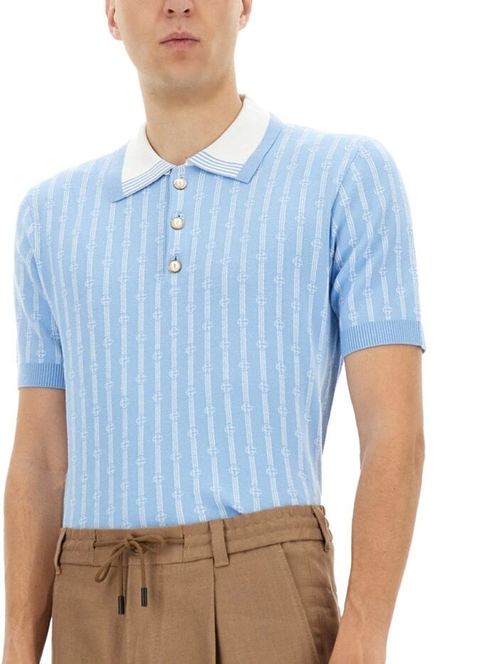 CASABLANCA POLO SHIRT "MONOGRAM"