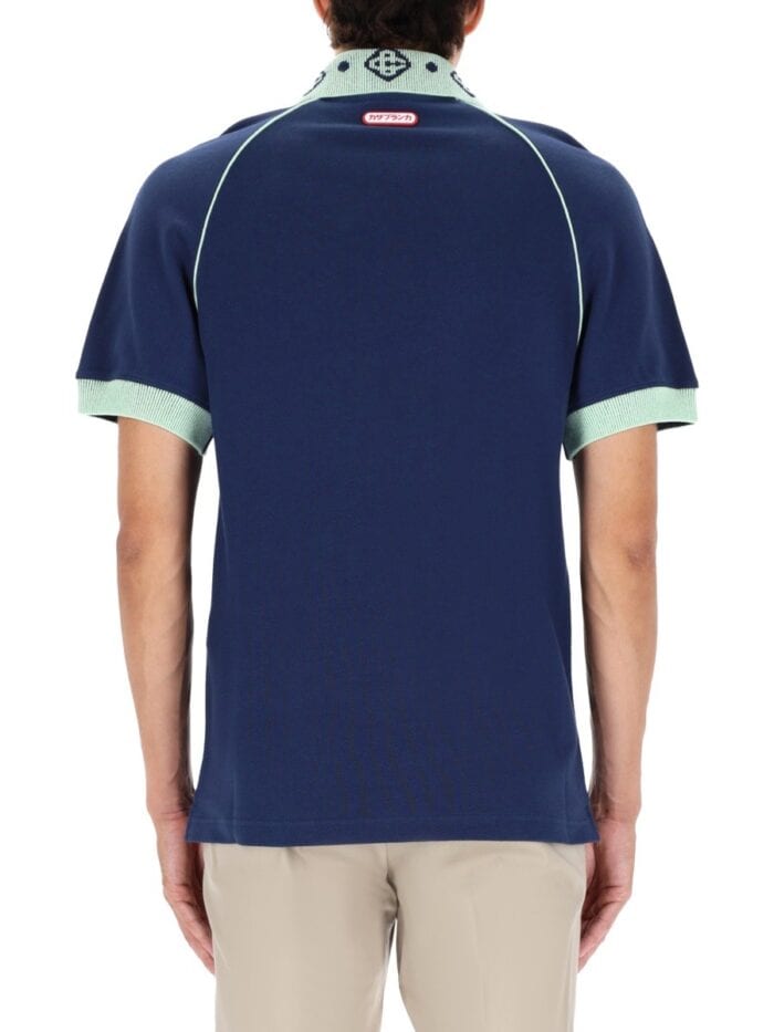 CASABLANCA POLO WITH LOGO