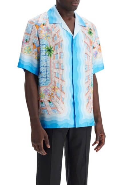 CASABLANCA Short-sleeved Silk Shirt