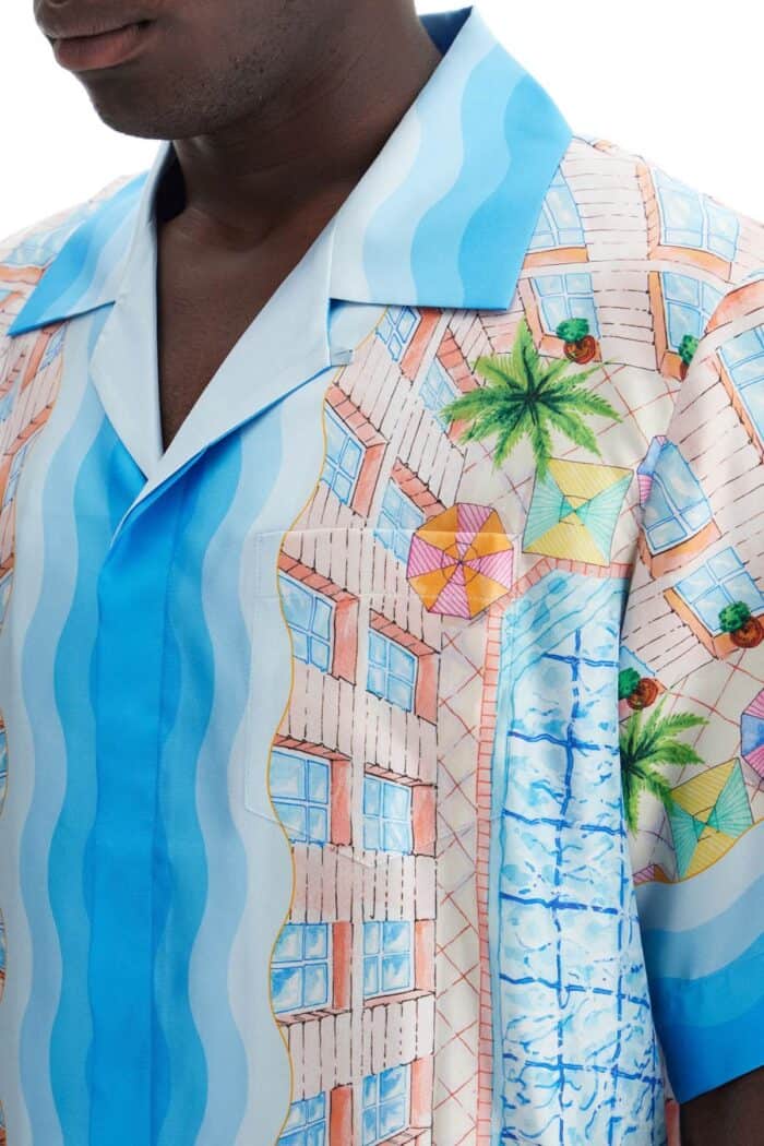 CASABLANCA Short-sleeved Silk Shirt