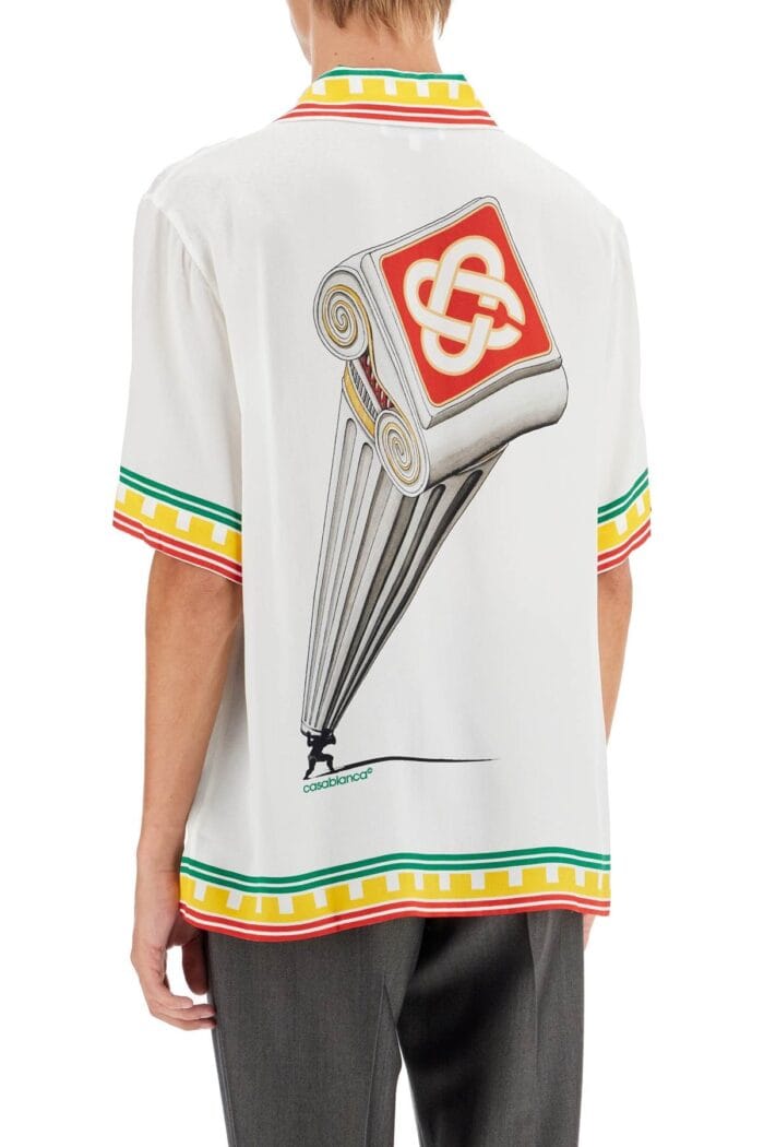 CASABLANCA Silk Leaning Column Shirt