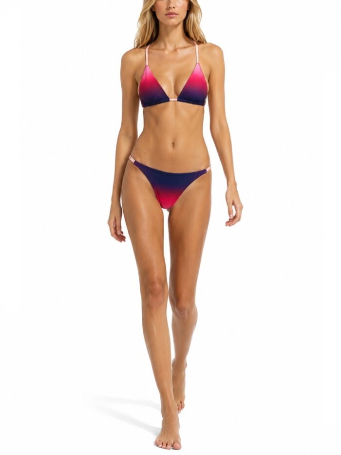 CASABLANCA SLIP BIKINI "AUBERGINE GRADIENT"