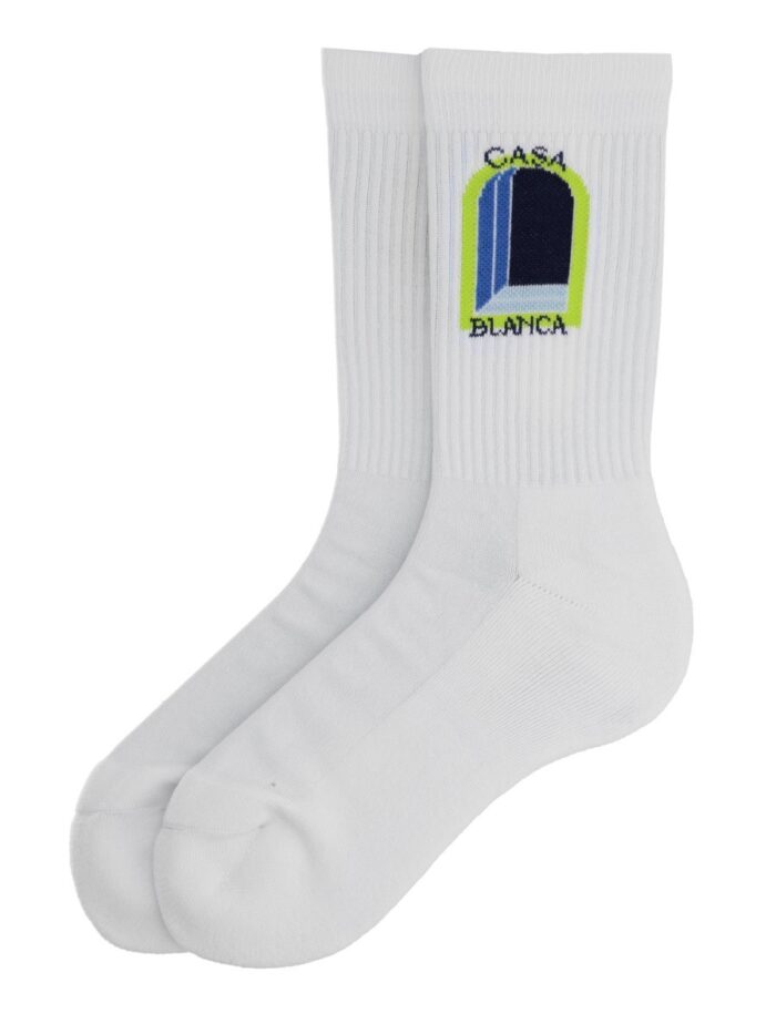 CASABLANCA SOCKS WITH LOGO