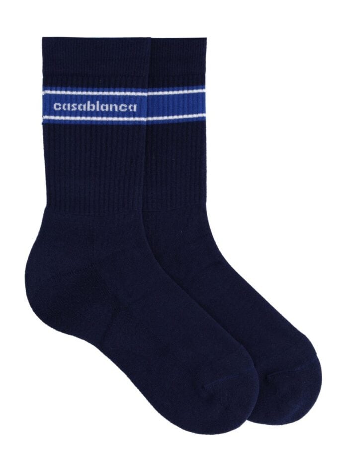 CASABLANCA SOCKS WITH LOGO