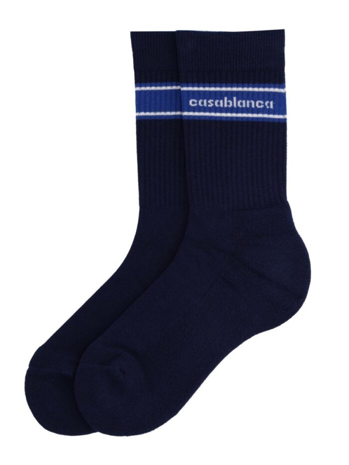 CASABLANCA SOCKS WITH LOGO