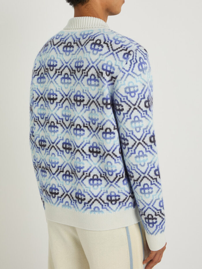Casablanca Space Dye zip sweater