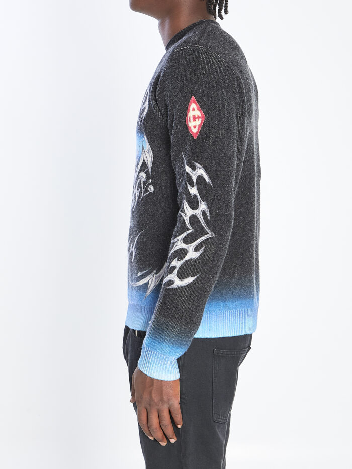 Casablanca Sweater with Blades print