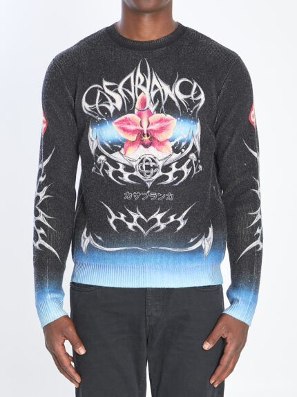 Casablanca Sweater with Blades print