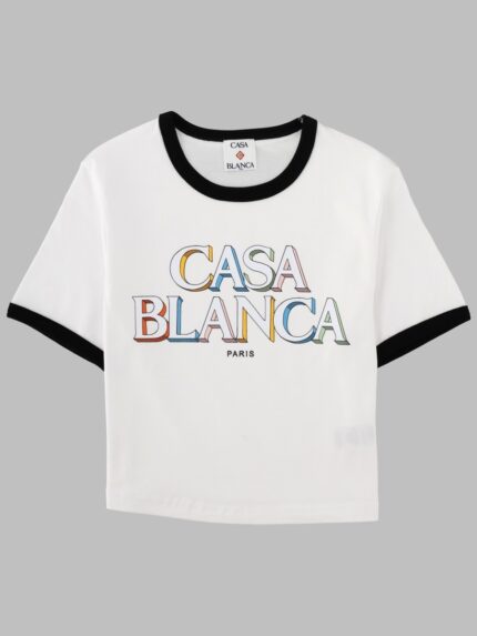 CASABLANCA T-SHIRT "STACKED LOGO"