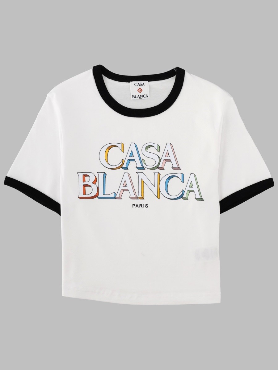 CASABLANCA T-SHIRT "STACKED LOGO"