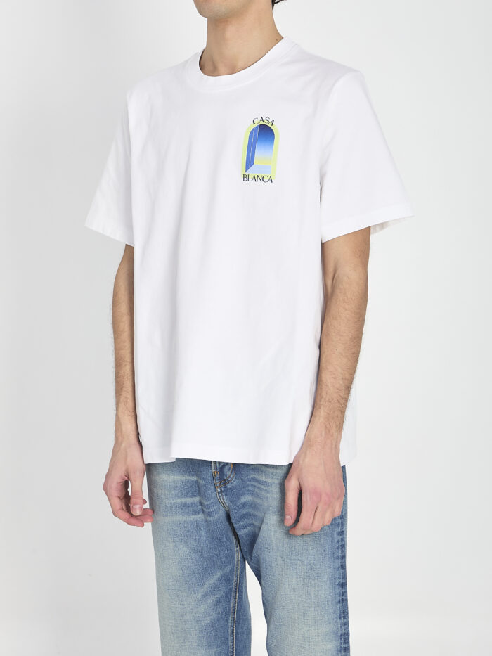 Casablanca T-shirt with Arches print