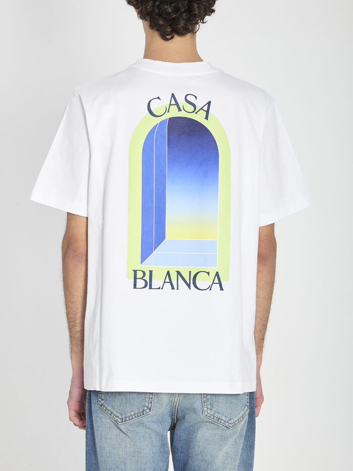 Casablanca T-shirt with Arches print