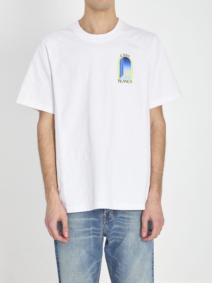 Casablanca T-shirt with Arches print