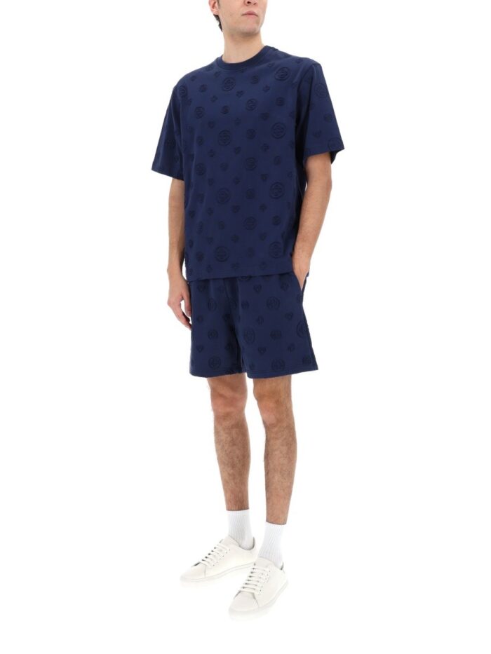 CASABLANCA T-SHIRT WITH MONOGRAM DETAILS