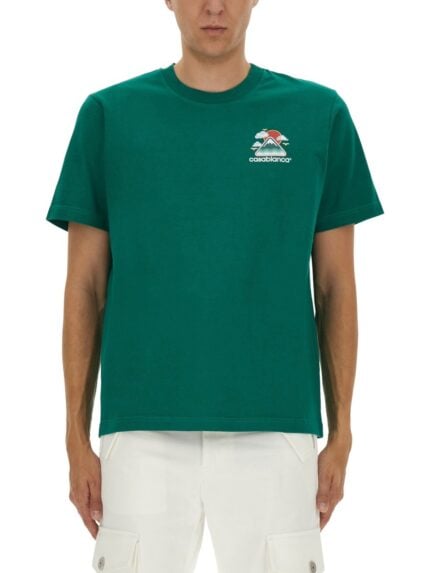 CASABLANCA T-SHIRT WITH PRINT