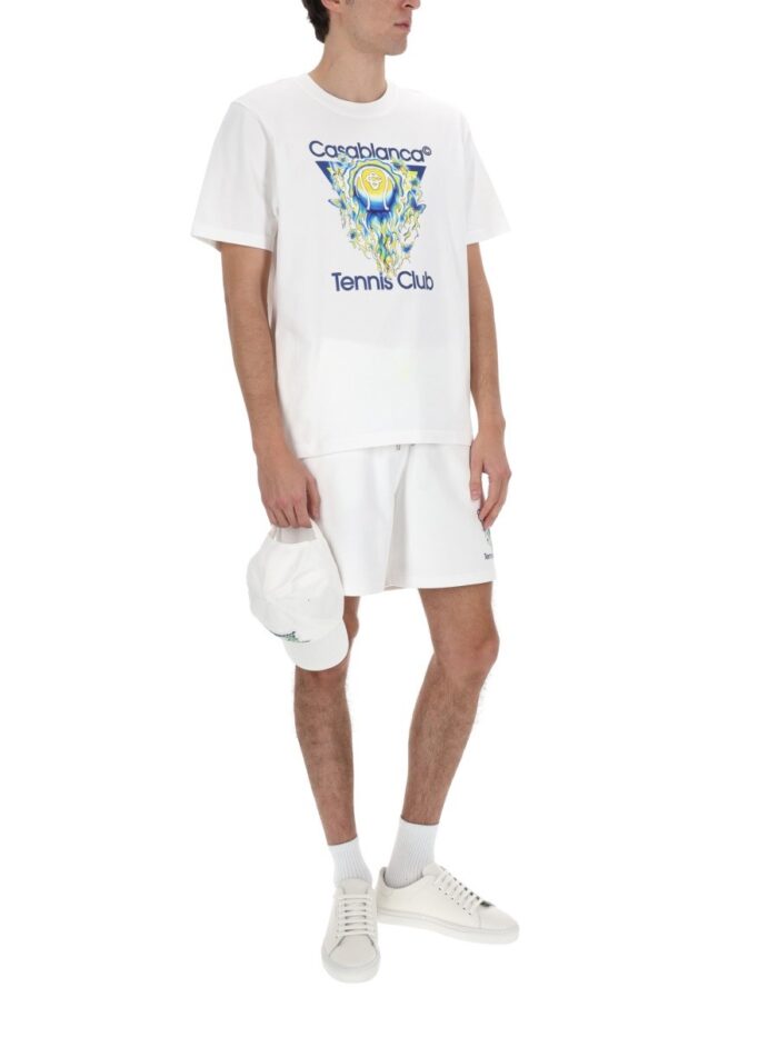 CASABLANCA T-SHIRT WITH PRINT