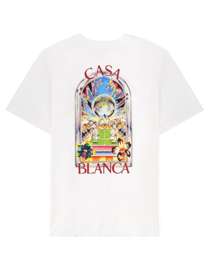 CASABLANCA T-SHIRT WITH PRINT