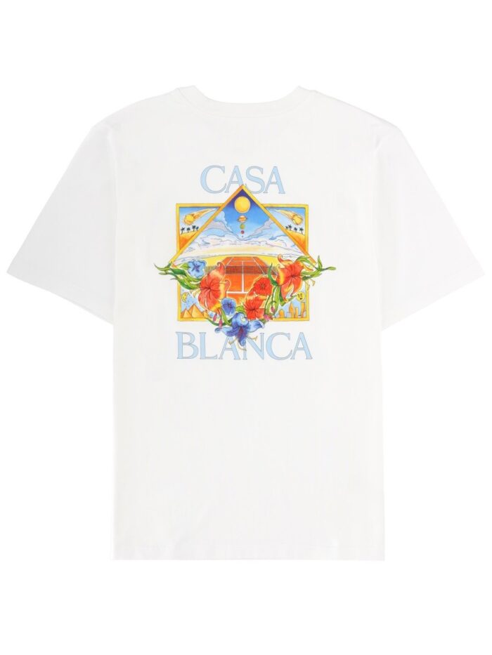 CASABLANCA T-SHIRT WITH PRINT