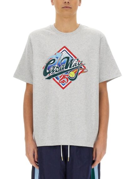 CASABLANCA T-SHIRT WITH PRINT