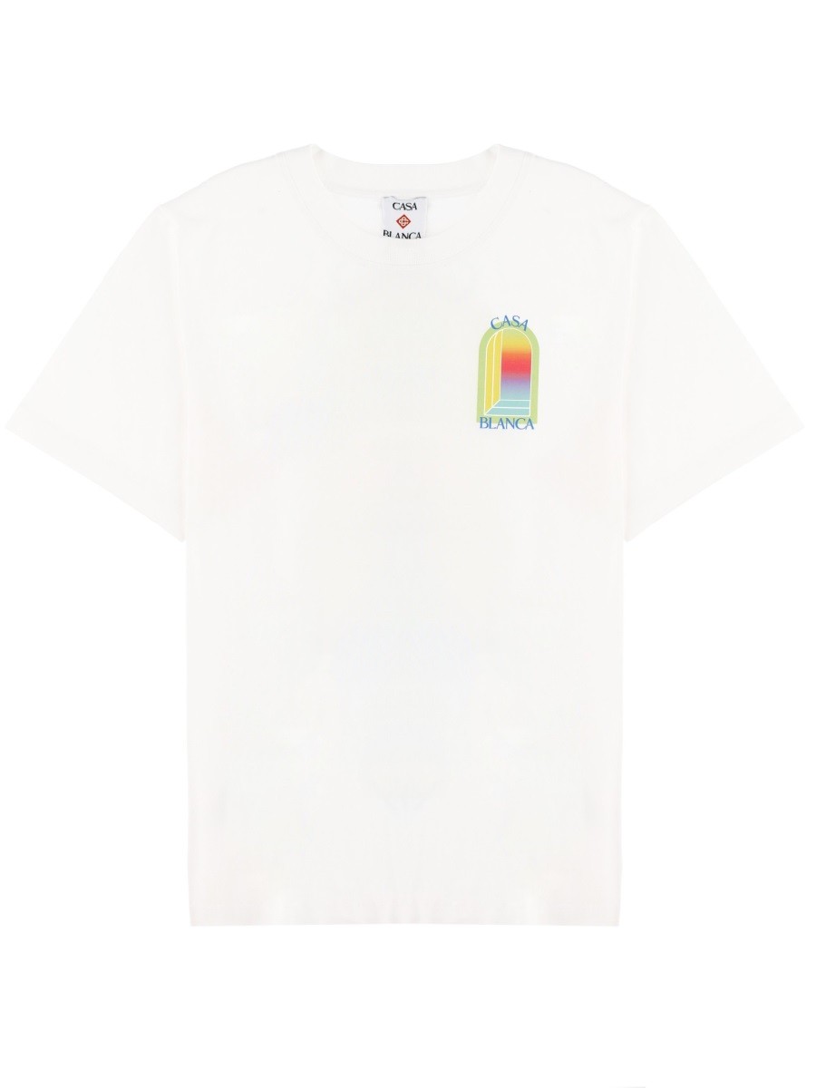 CASABLANCA T-SHIRT WITH PRINT