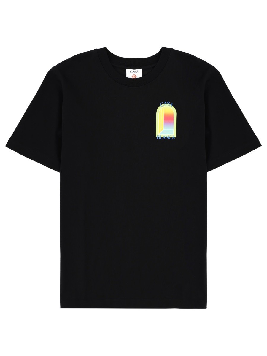 CASABLANCA T-SHIRT WITH PRINT