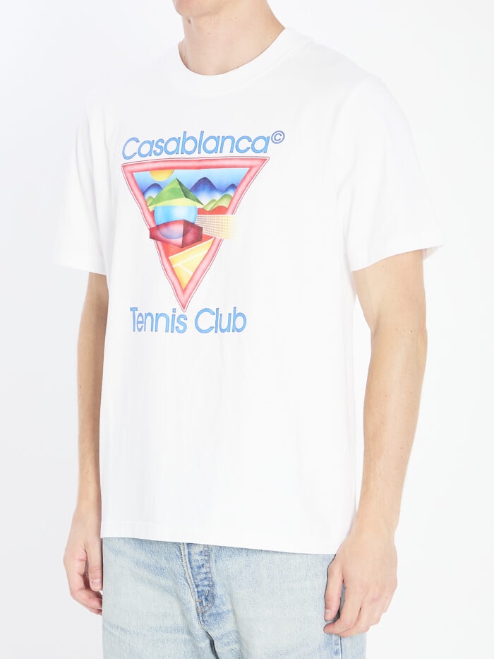Casablanca Tennis Club Icon printed t-shirt