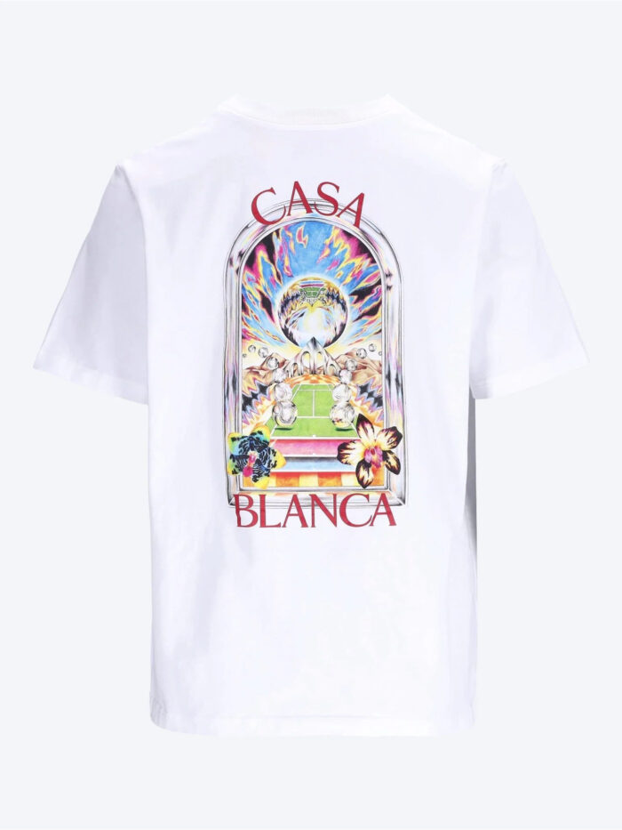 Casablanca Tennis Landscape print T-shirt