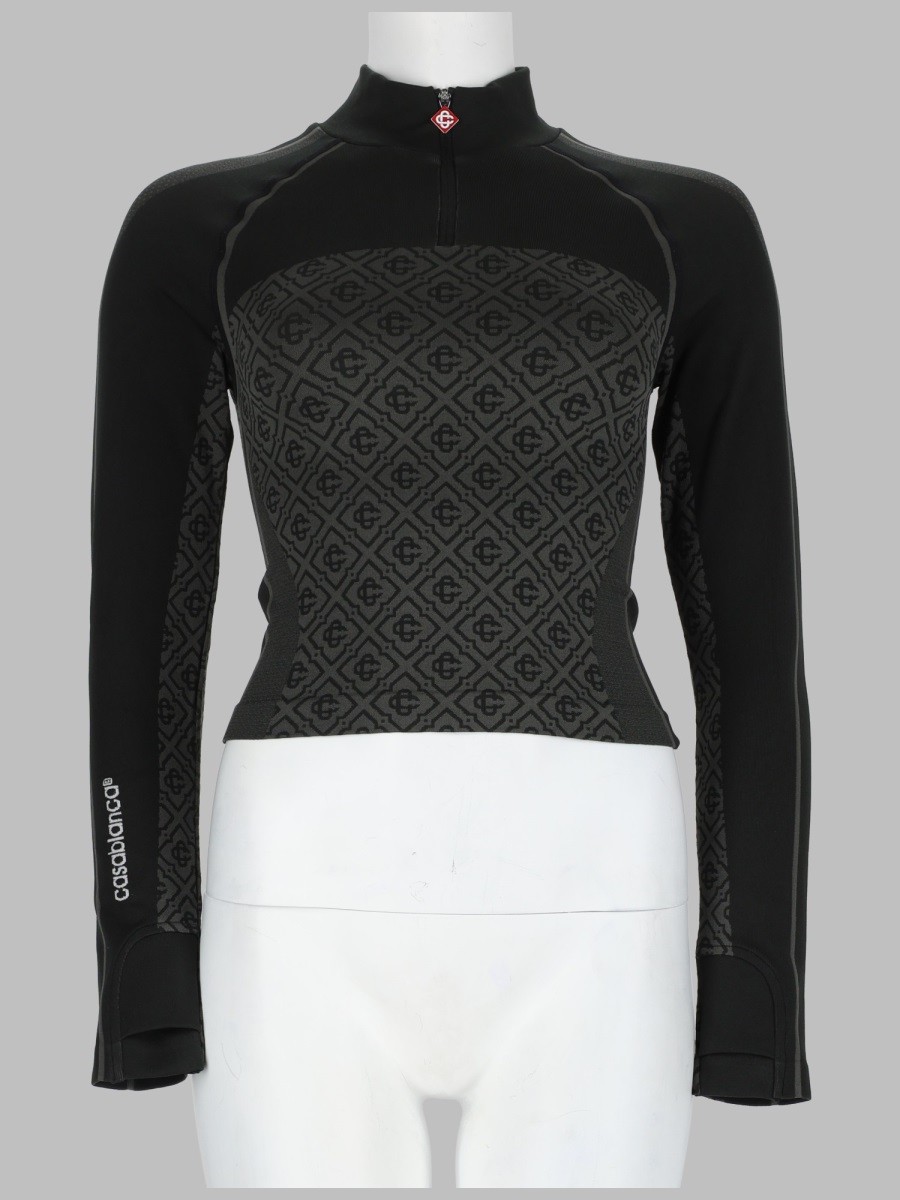 CASABLANCA TOP MONOGRAM SENZA CUCITURE