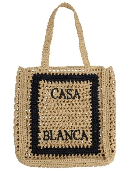 CASABLANCA TOTE BAG WITH LOGO