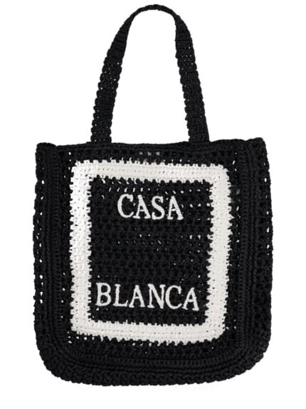 CASABLANCA TOTE BAG WITH LOGO