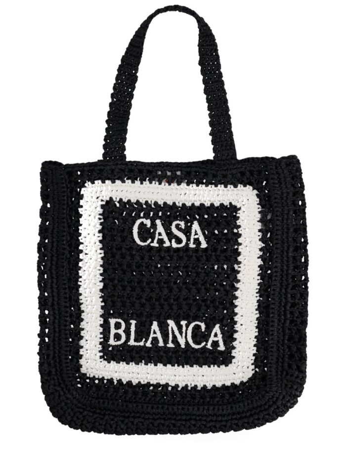 casablanca tote bag with logo CASABLANCA TOTE BAG WITH LOGO