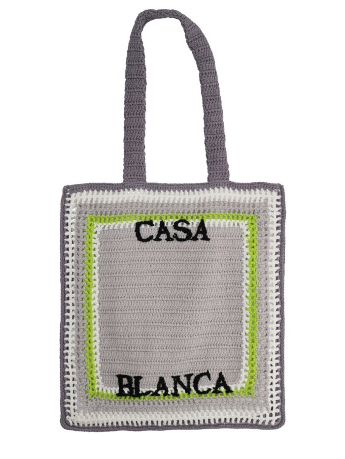 CASABLANCA TOTE BAG WITH LOGO