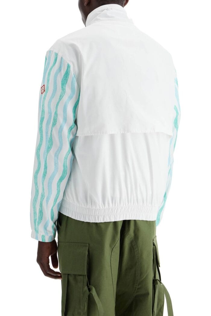 CASABLANCA "windbreaker Jacket With Maison Memphis Print"