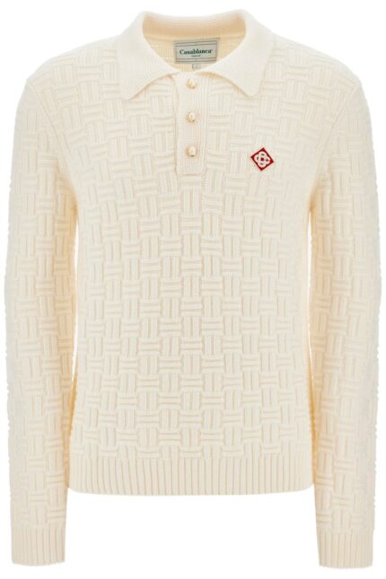 CASABLANCA Woolen Polo-style Pullover