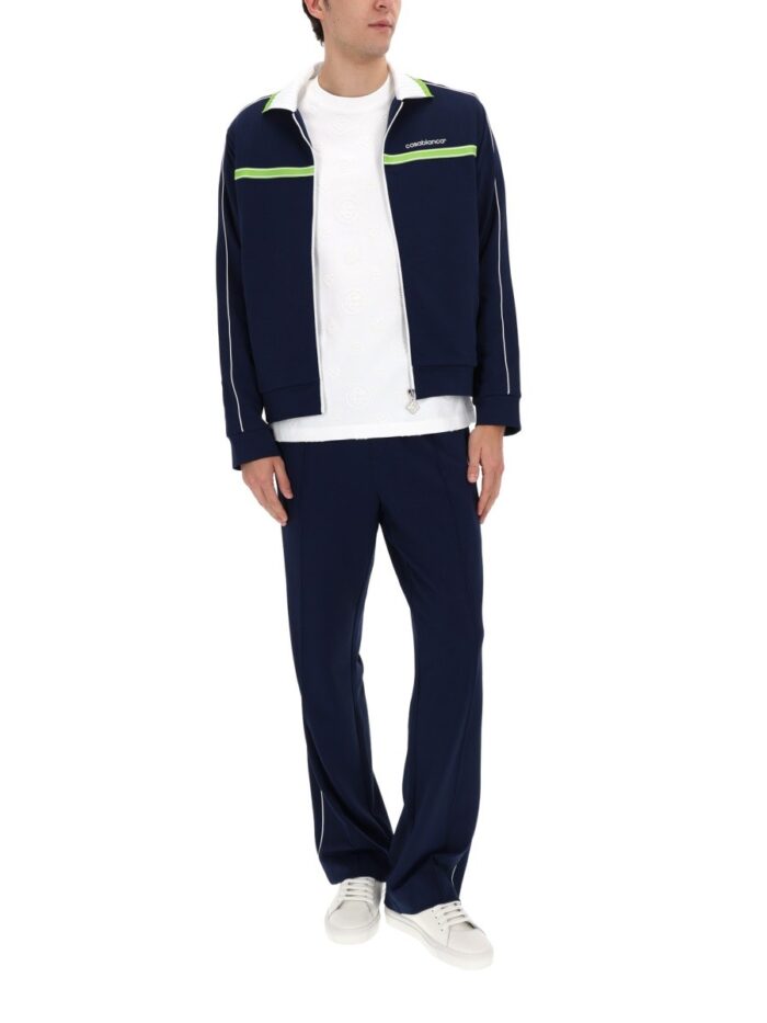 CASABLANCA ZIP SWEATSHIRT.