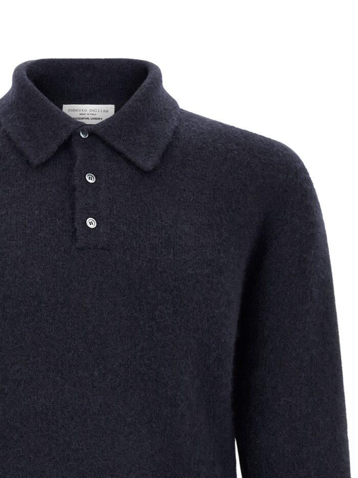 ROBERTO COLLINA Cashmere And Silk Polo Shirt