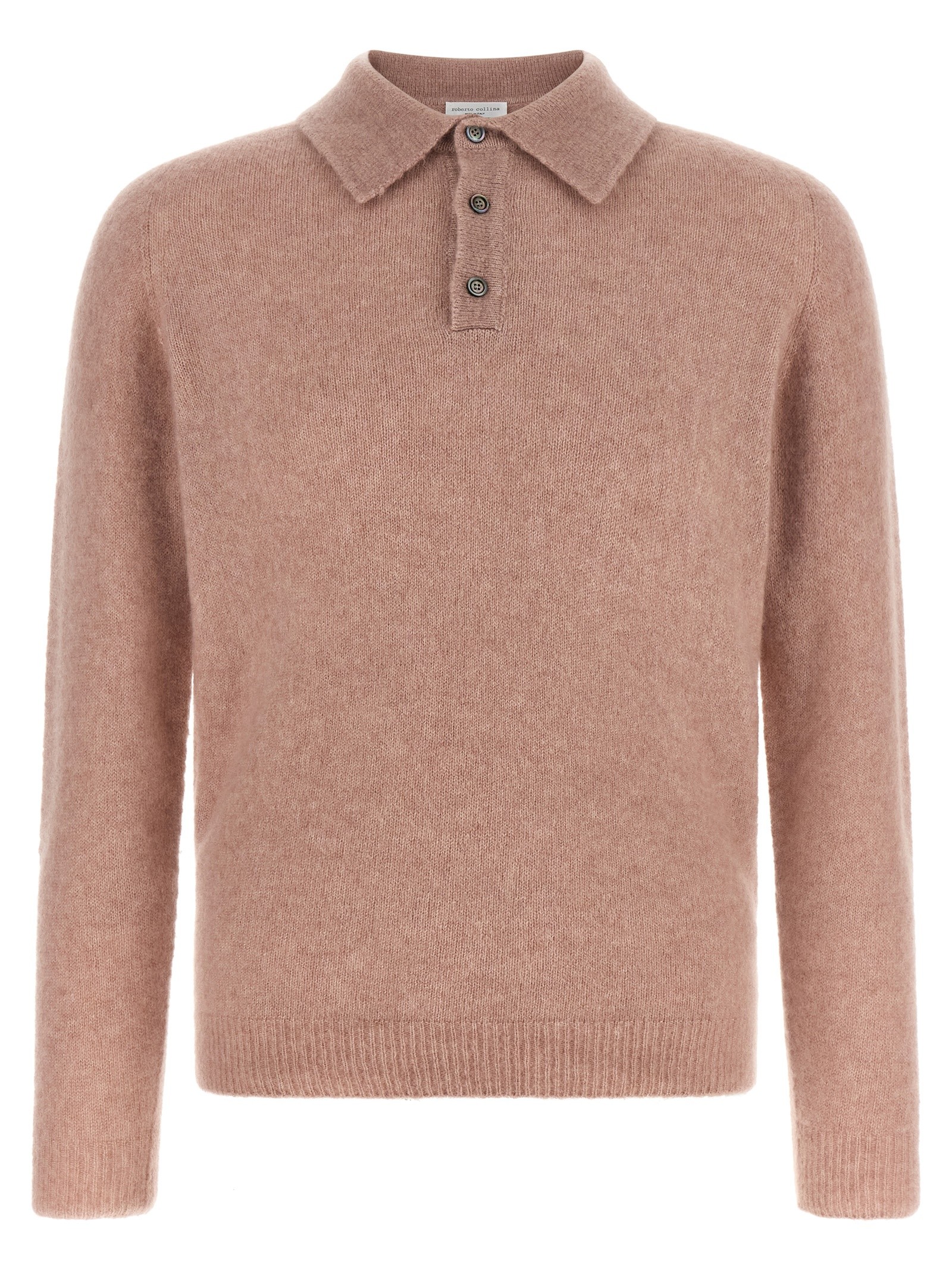 ROBERTO COLLINA Cashmere And Silk Polo Shirt
