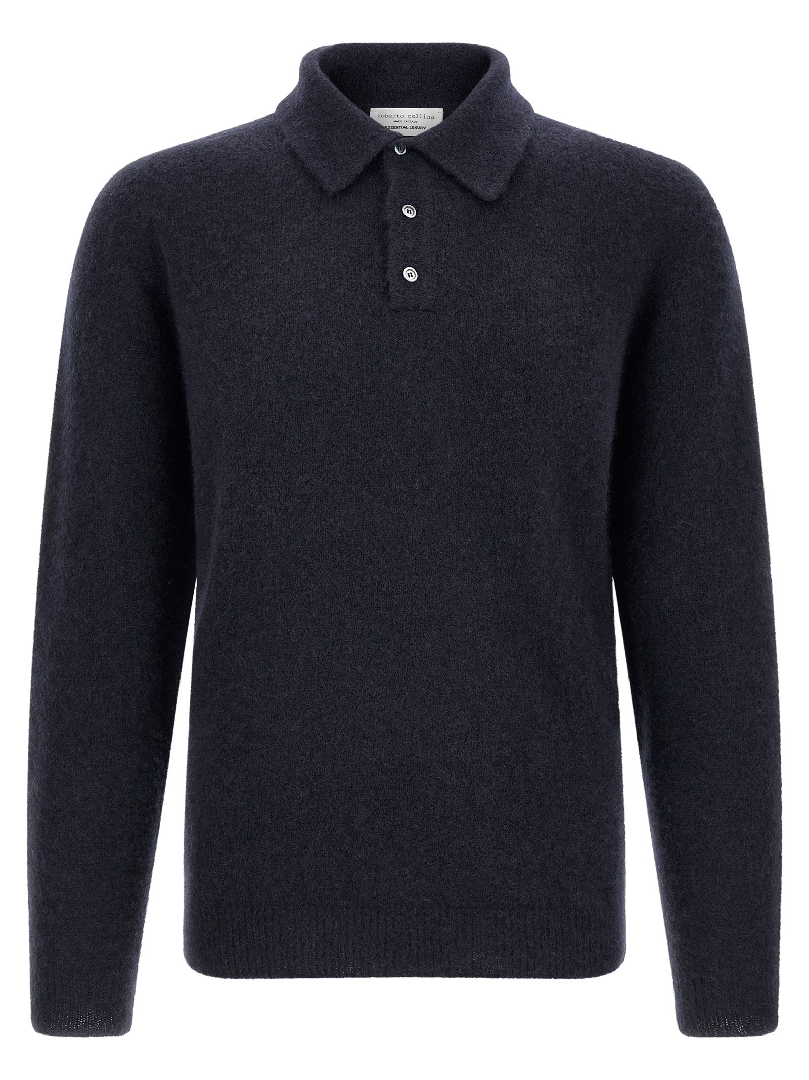 ROBERTO COLLINA Cashmere And Silk Polo Shirt