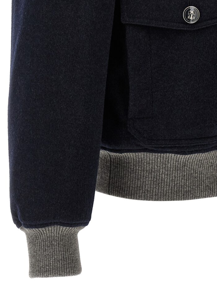 Brunello Cucinelli Cashmere Bomber Beaver