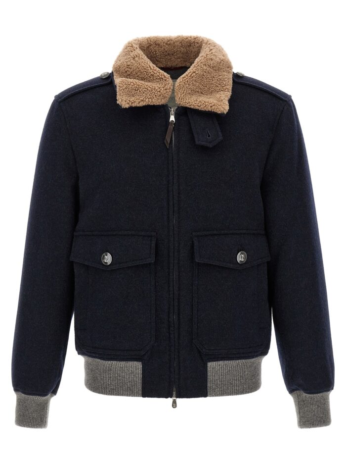 brunello cucinelli cashmere bomber beaver Brunello Cucinelli Cashmere Bomber Beaver
