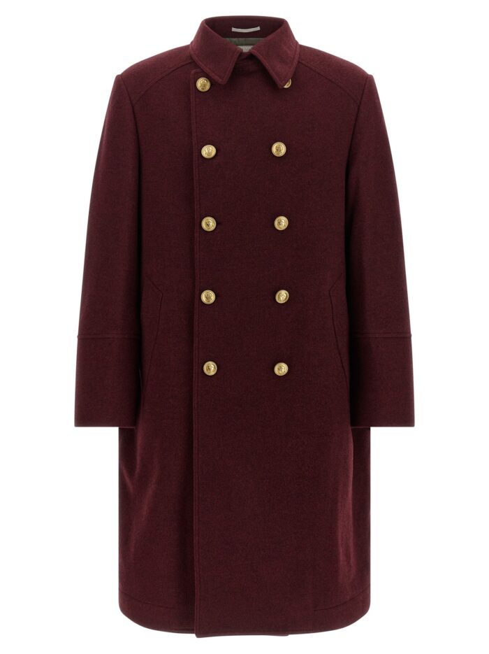 brunello cucinelli cashmere double breasted coat Brunello Cucinelli Cashmere Double-breasted Coat