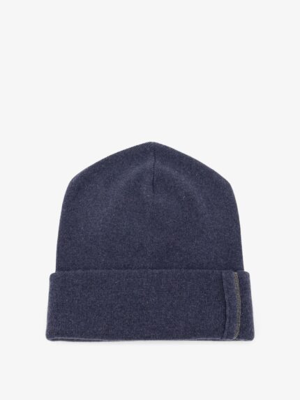 Brunello Cucinelli Cashmere Hat With Monili Detail