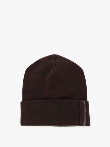 Brunello Cucinelli Cashmere Hat With Monili Detail