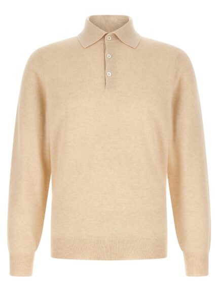 Brunello Cucinelli Cashmere Knit Polo Shirt